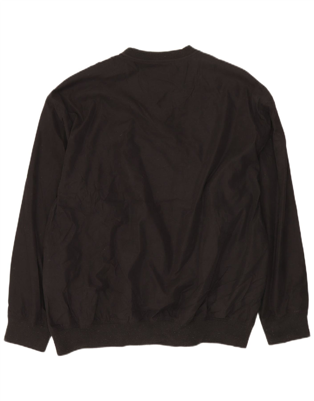 EDDIE BAUER Top holgado para hombre Manga larga Poliéster negro grande