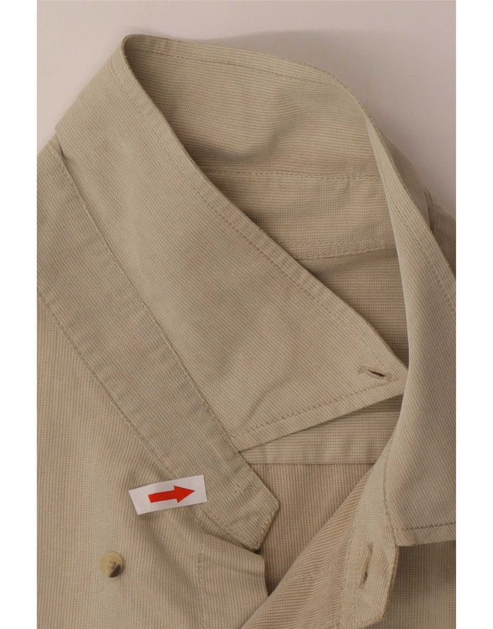 Camisa Marlboro Classics Hombre 2XL Algodón Beige