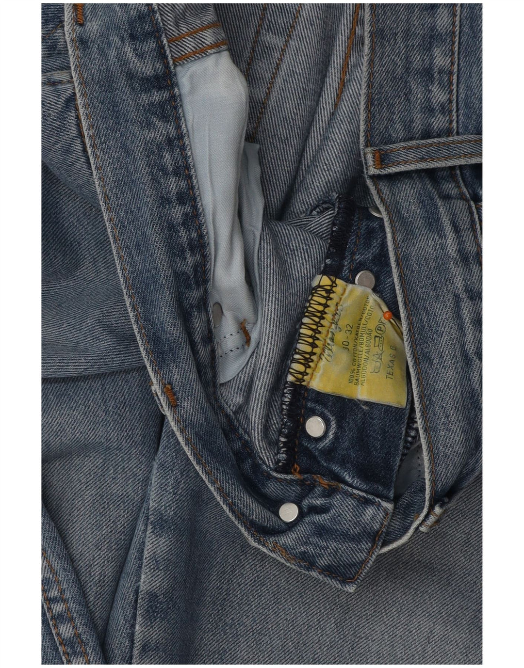 WRANGLER Vaqueros rectos Texas para hombre W30 L32 Algodón azul