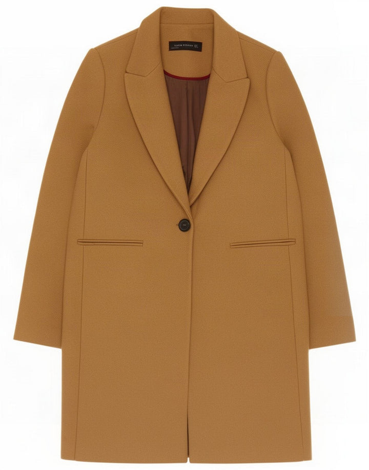 Zara Abrigo Mujer UK 44 Large Marrón
