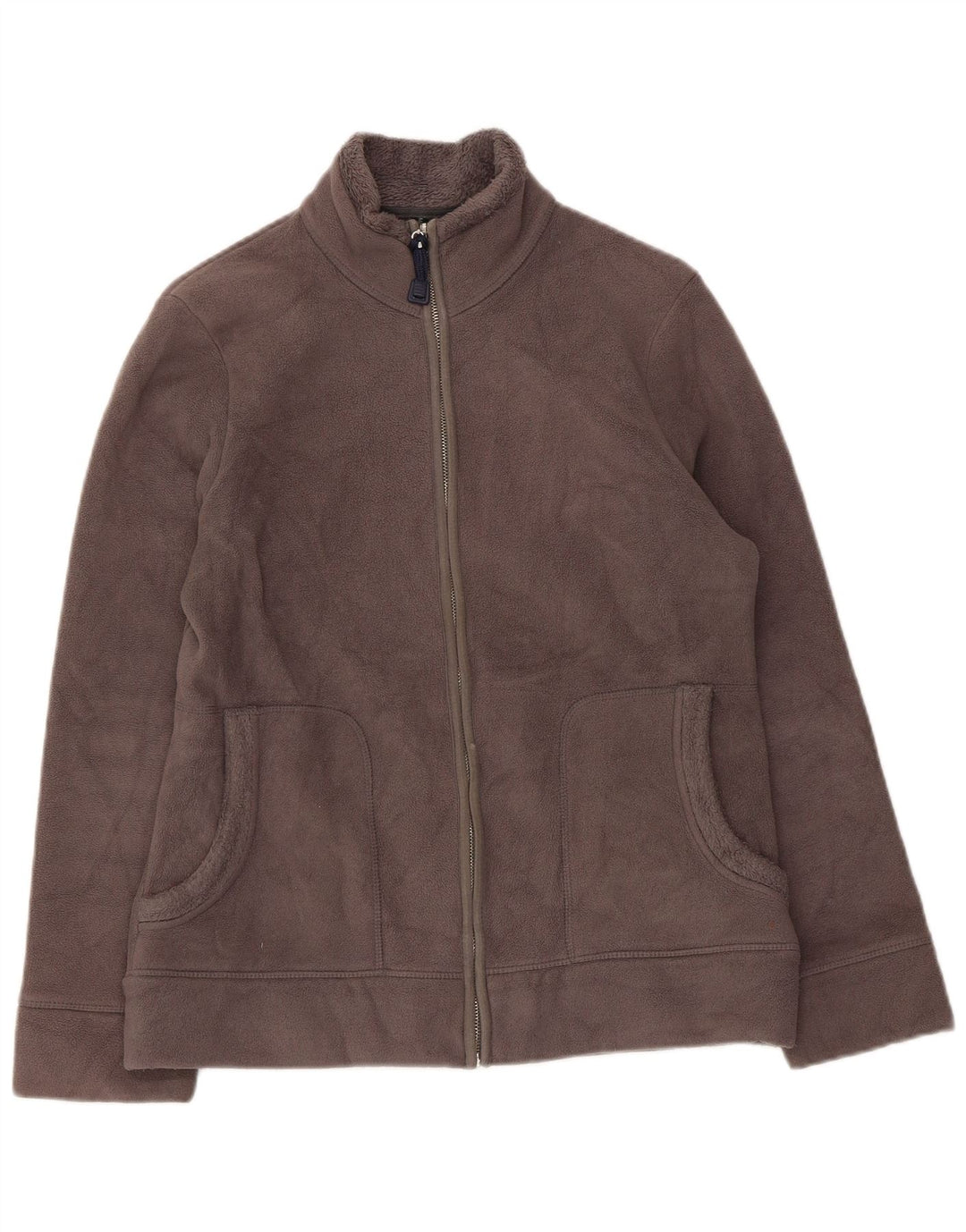 Marks & Spencer Chaqueta polar para mujer UK 12 Poliéster gris medio