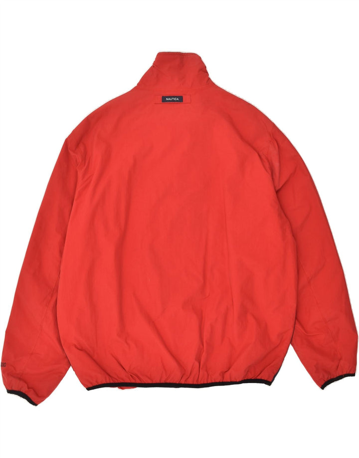 NAUTICA Mens Bomber Jacket UK 40 Large Red Nylon Vintage Nautica and Second-Hand Nautica from Messina Hembry 