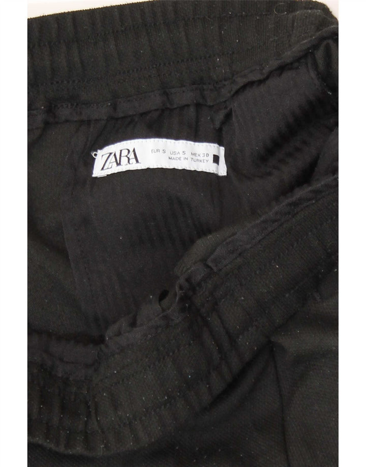 Zara Hombre Pantalones Casuales Pequeño W30 L27 Negro