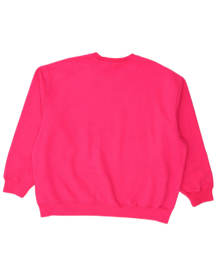 Adidas - Sudadera extragrande para mujer, talla 12/14, poliéster rosa medio