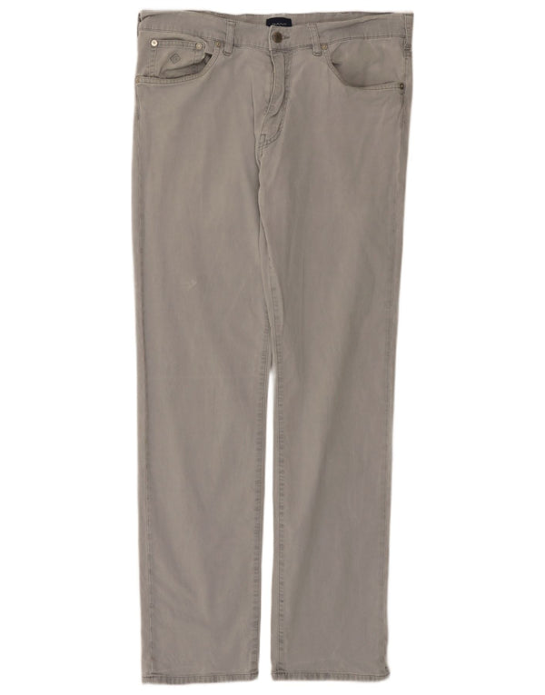 Gant Pantalones informales regulares para hombre W34 L34 Gris