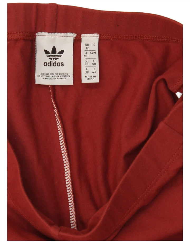 Adidas Leggings gráficos para mujer UK 12 Medium Borgoña