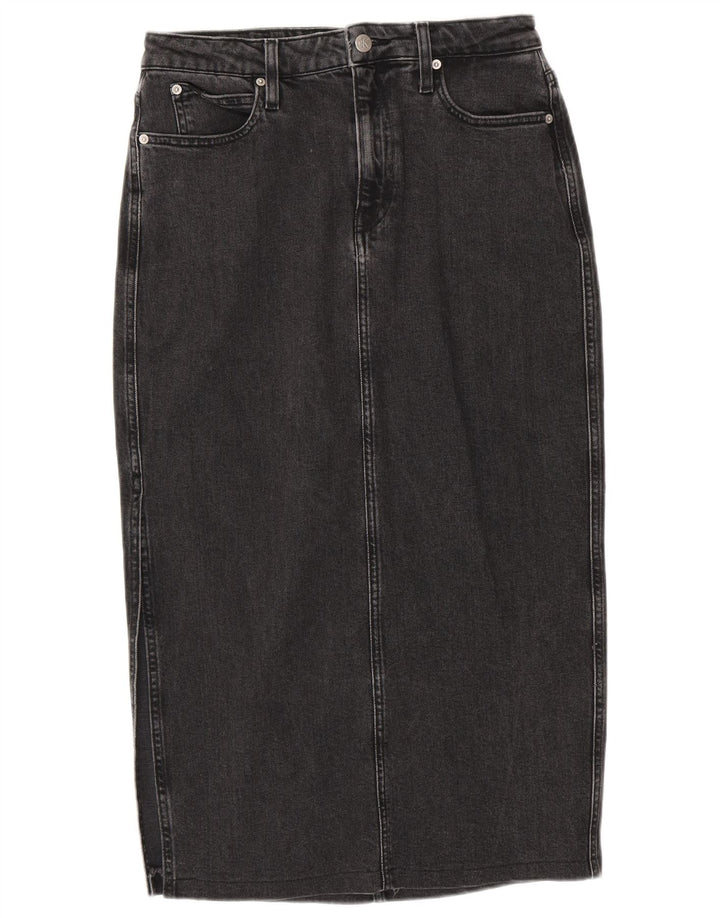 Falda Vaquera Calvin Klein Mujer W30 Algodón Gris Medio