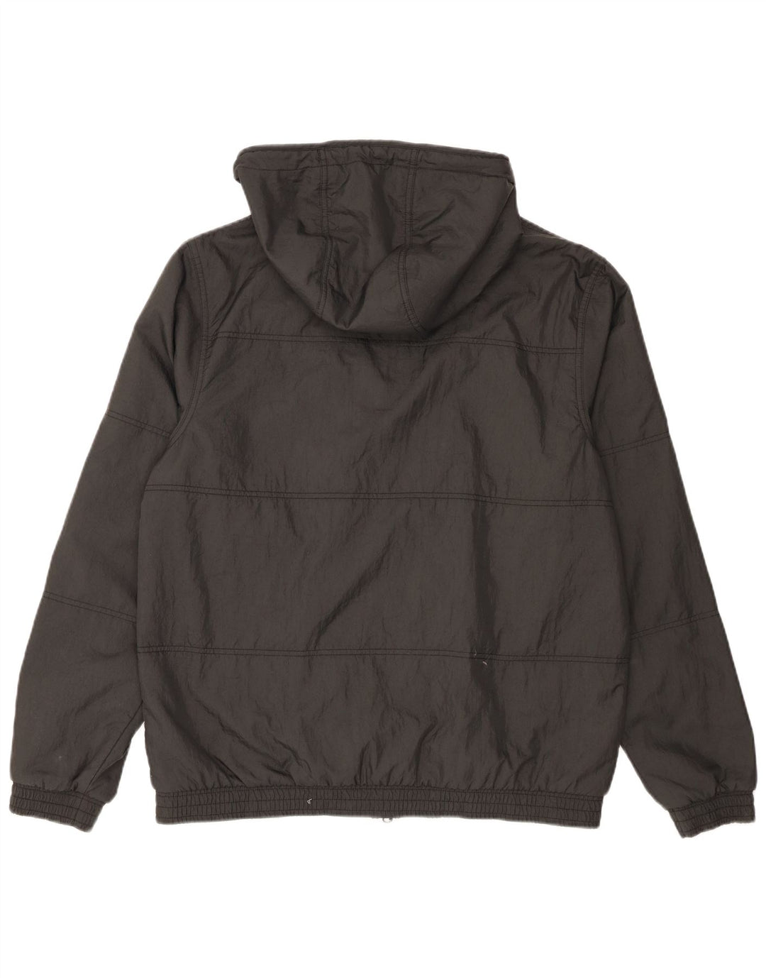 Jordan - Chaqueta de chándal con capucha para hombre, nailon gris grande