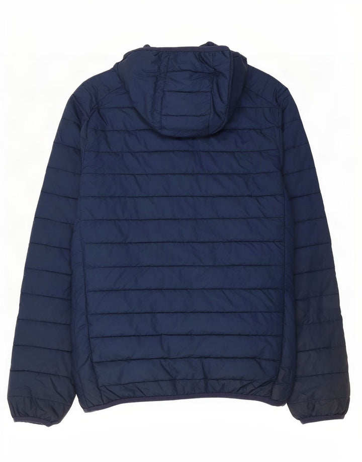 Ellesse Chaqueta acolchada con capucha para hombre UK 36 Small Poliéster azul marino