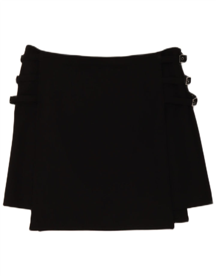 Armani Minifalda para mujer US 10 grande W34 poliéster negro