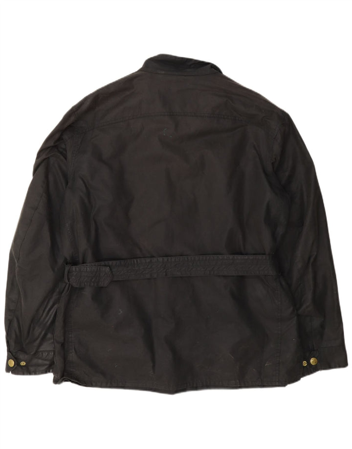 Barbour Chaqueta de algodón encerado para hombre Reino Unido 42 XL Negro