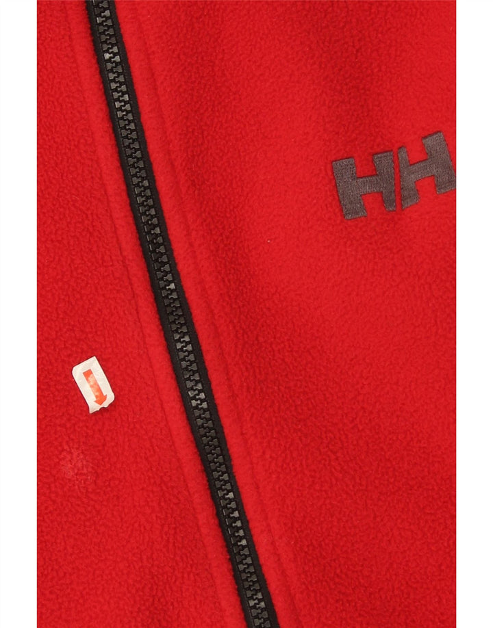 Helly Hansen Chaqueta polar para hombre UK 40 Large Poliéster rojo