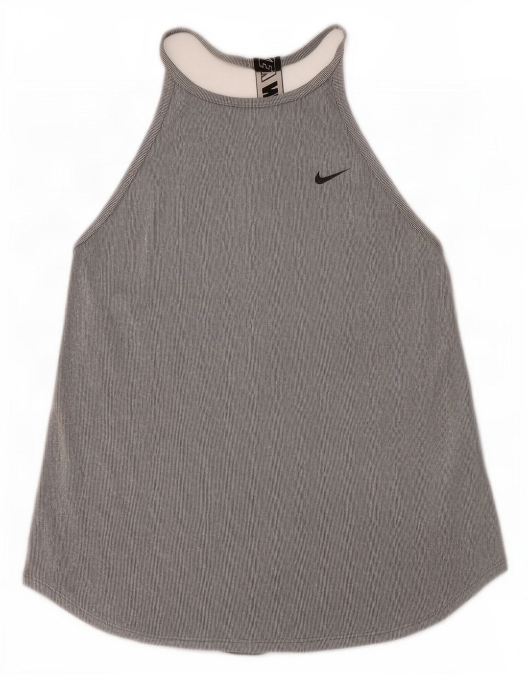 Nike Mujer Dri Fit Graphic Vest Top UK 8 Pequeño Gris Colorblock Poliéster