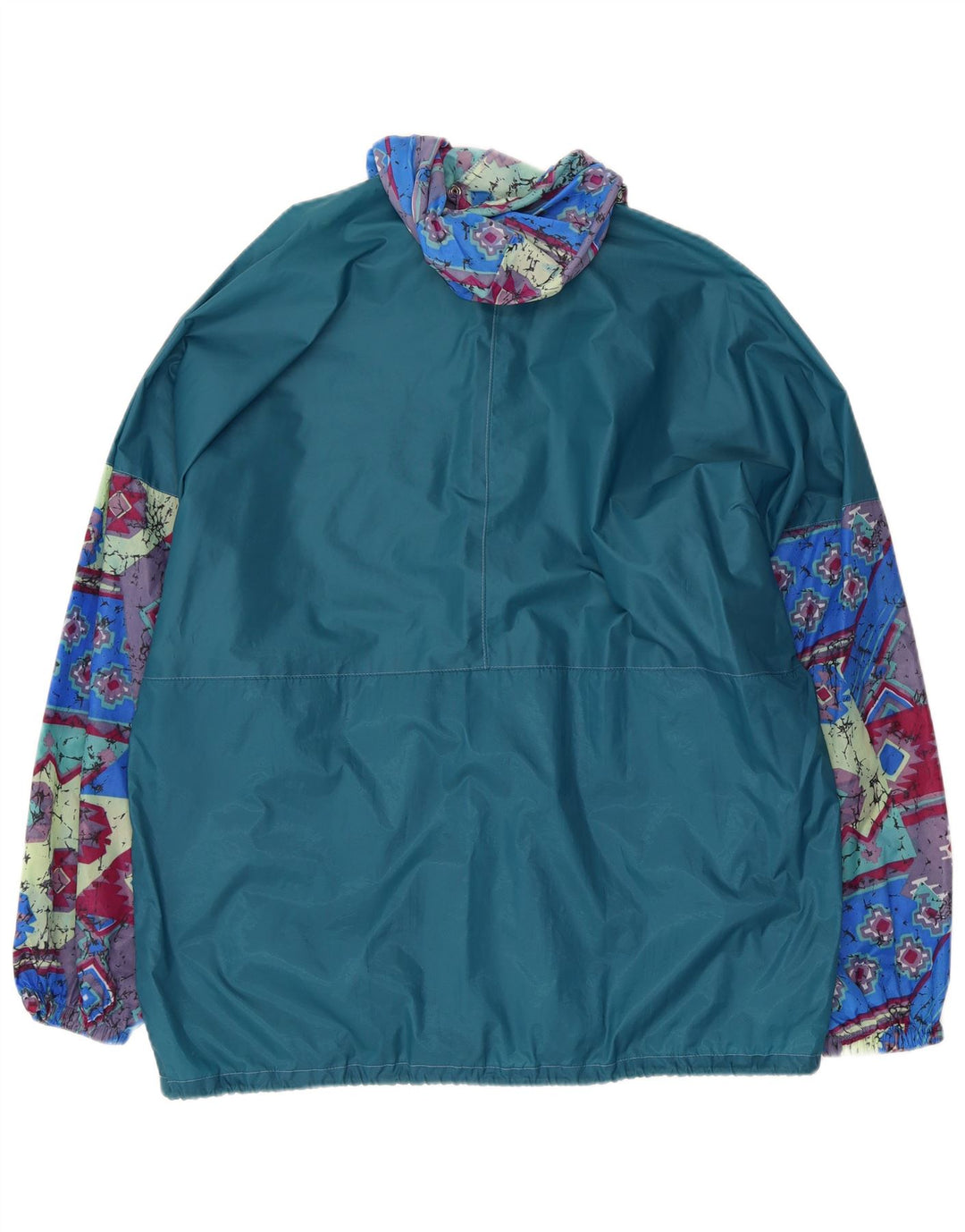 Capt. Cook Chaqueta impermeable con capucha abstracta para hombre UK 38 Azul medio