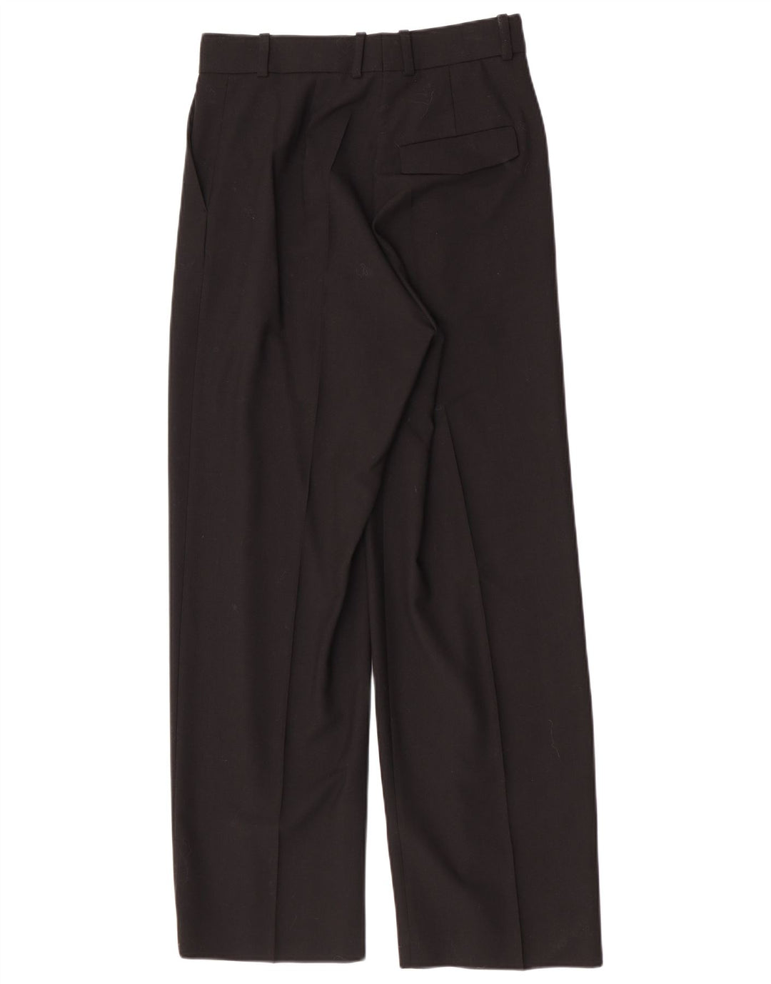 Vintage mujer traje recto pantalones EU 38 Medio W28 L30 Poliéster negro