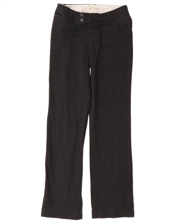 Lee Pantalones rectos de ajuste natural para mujer US 4 Small W28 L31 Negro