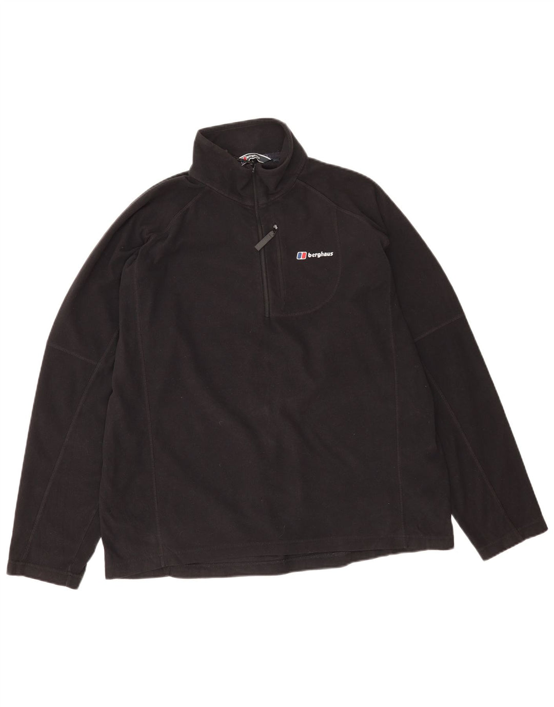 Berghaus Jersey Polar Hombre con Cremallera y Cuello XL Poliéster Negro