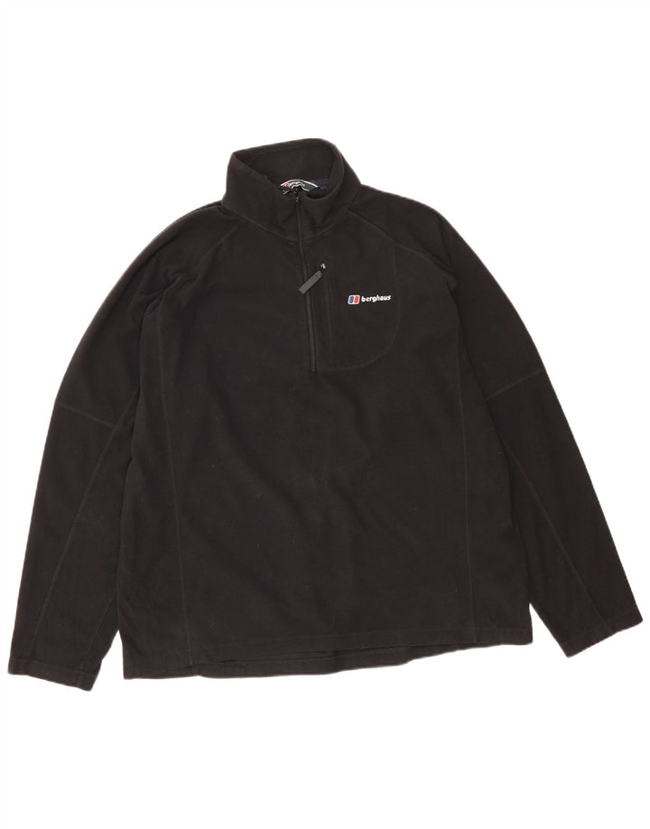 Berghaus Jersey Polar Hombre con Cremallera y Cuello XL Poliéster Negro