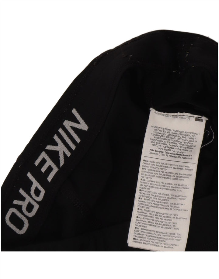 NIKE Pantalones de chándal para mujer UK 10 Small Black Poliéster