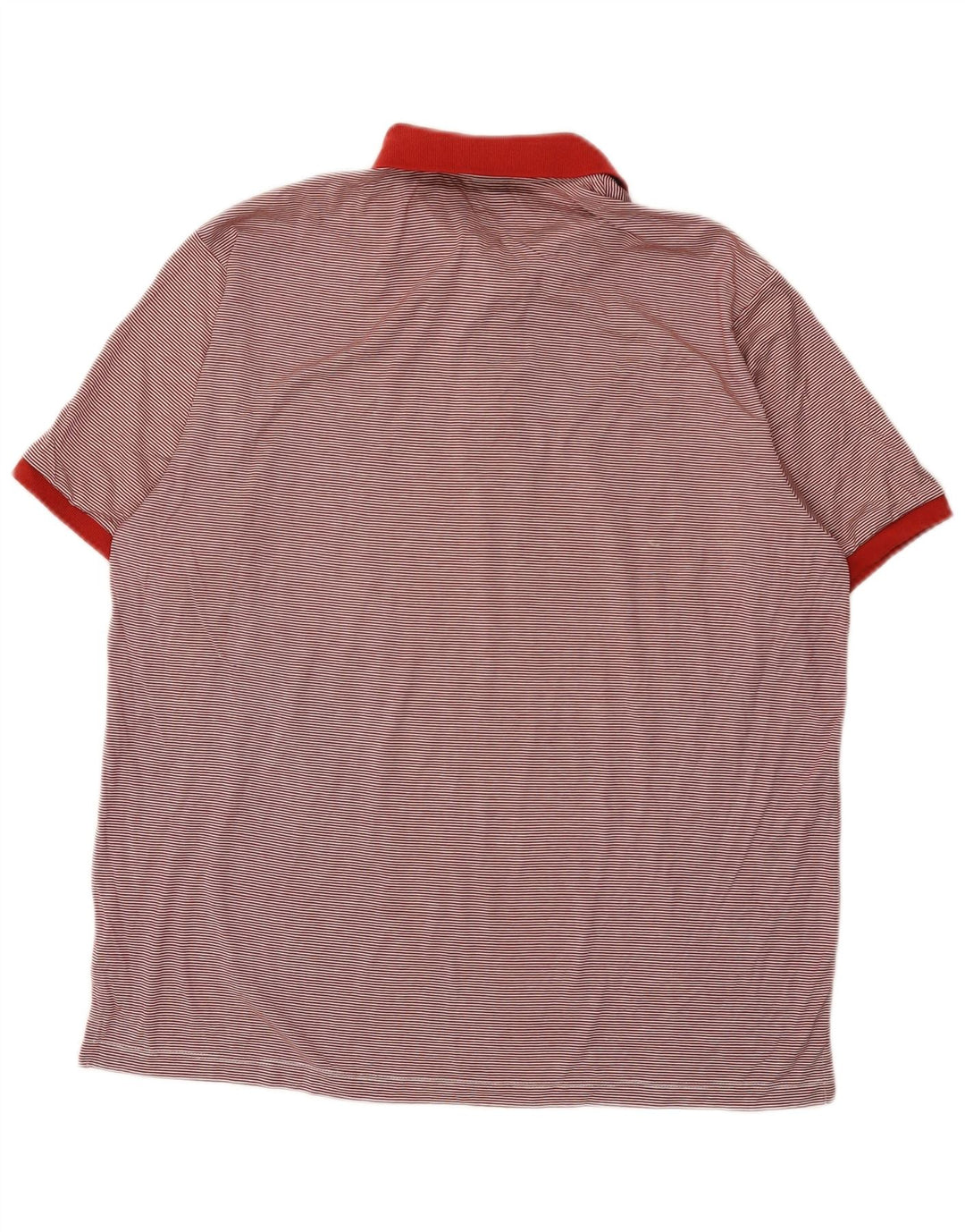 Polo Carrera Hombre 3XL Algodón Rayas Rojas