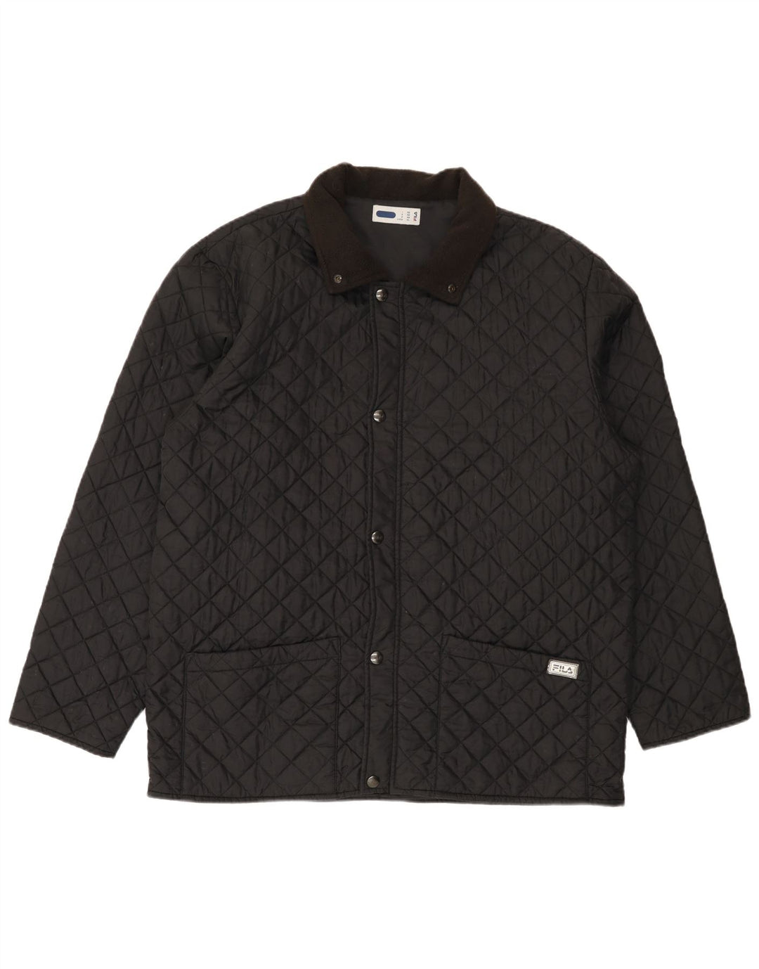 Fila Chaqueta acolchada para hombre IT 56 3XL Poliamida negra
