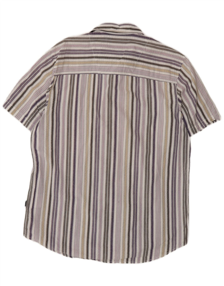 Lerros Camisa Regular Fit Manga Corta Hombre Rayas Multicolor Grande