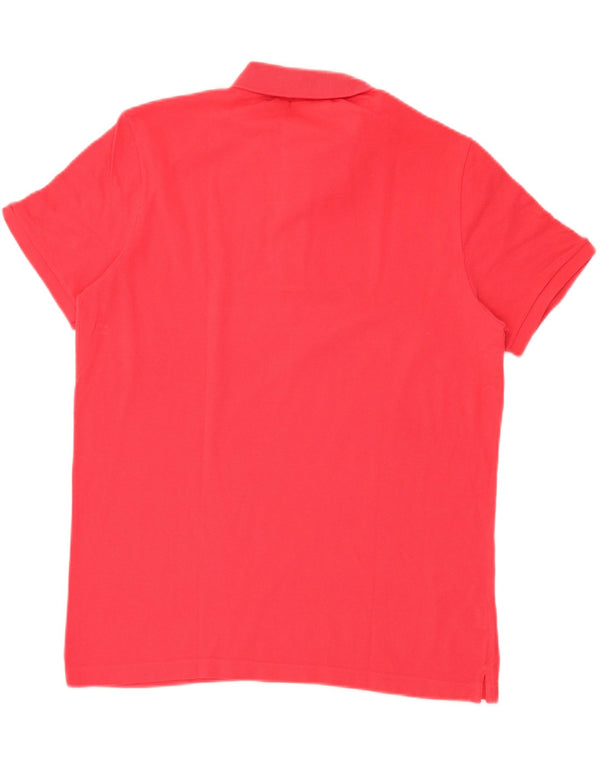 Lacoste Mens Slim Fit Polo Shirt Size 6 XL Red Cotton