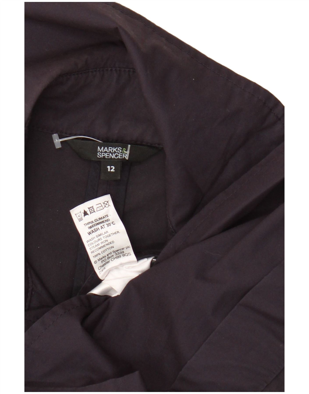 Marks & Spencer Gabardina para mujer Reino Unido 12 Algodón morado mediano