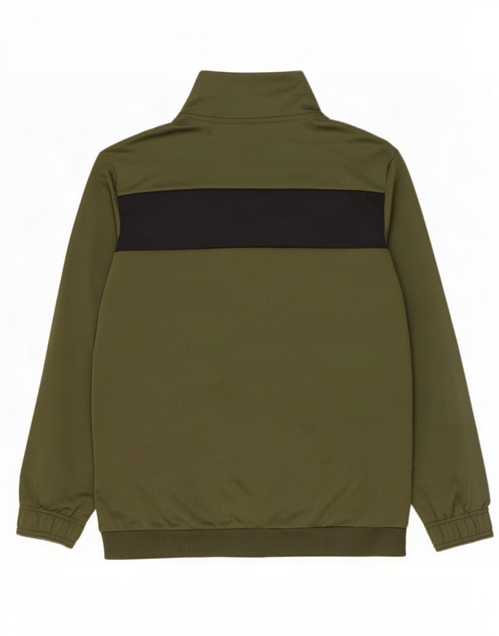 Puma Chaqueta De Chándal Para Hombre Poliéster Color Block Verde Medio