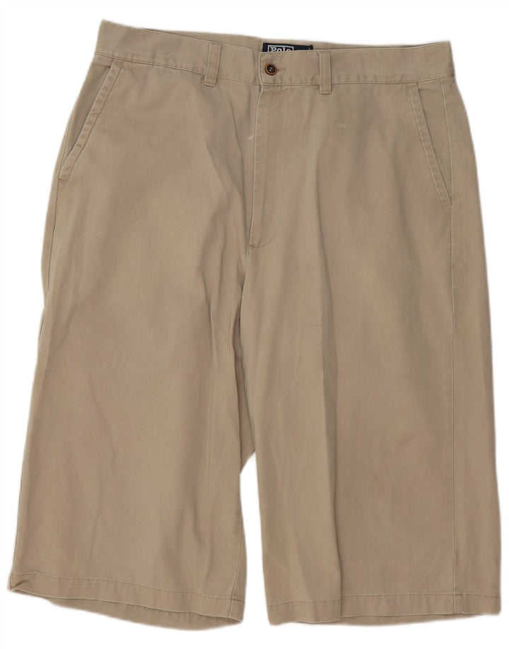 POLO RALPH LAUREN Pantalones cortos chinos para hombre W33 Algodón beige medio