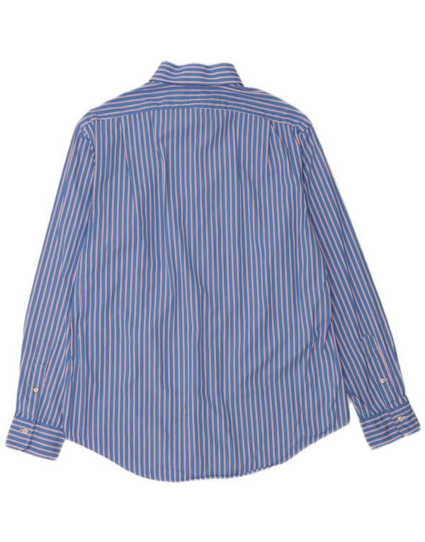 Ralph Lauren Camisa Regent Custom Fit para hombre Talla 16 42 Rayas azules grandes