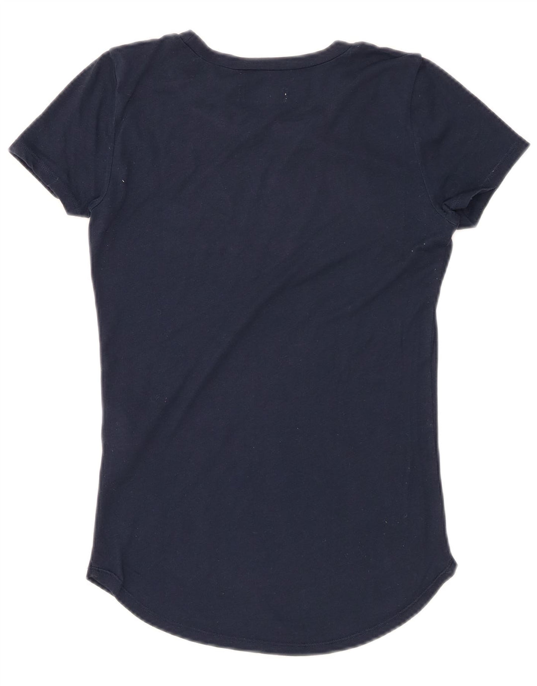 HOLLISTER Camiseta gráfica para mujer Top UK 6 XS Azul marino Algodón