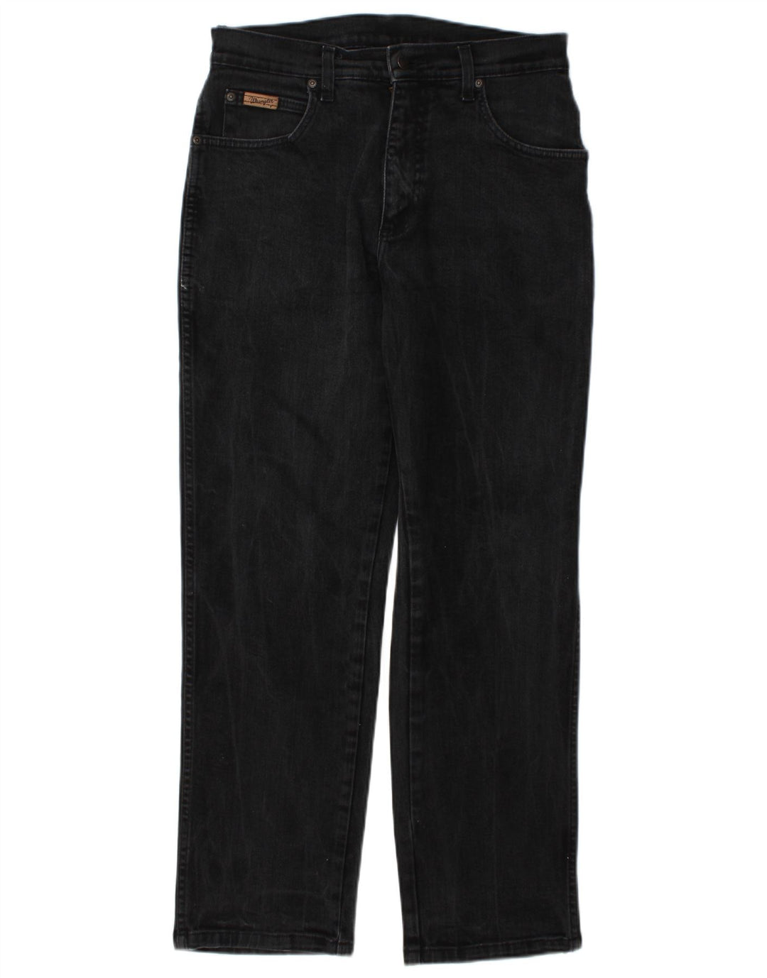 Wrangler Vaqueros Rectos Elásticos Texas Para Mujer W32 L30 Algodón Gris