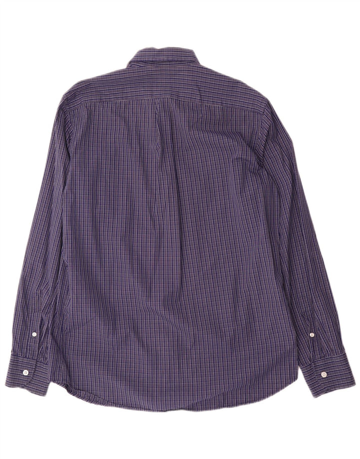 Camisa Harmont & Blaine de corte regular para hombre de algodón a cuadros azules grandes