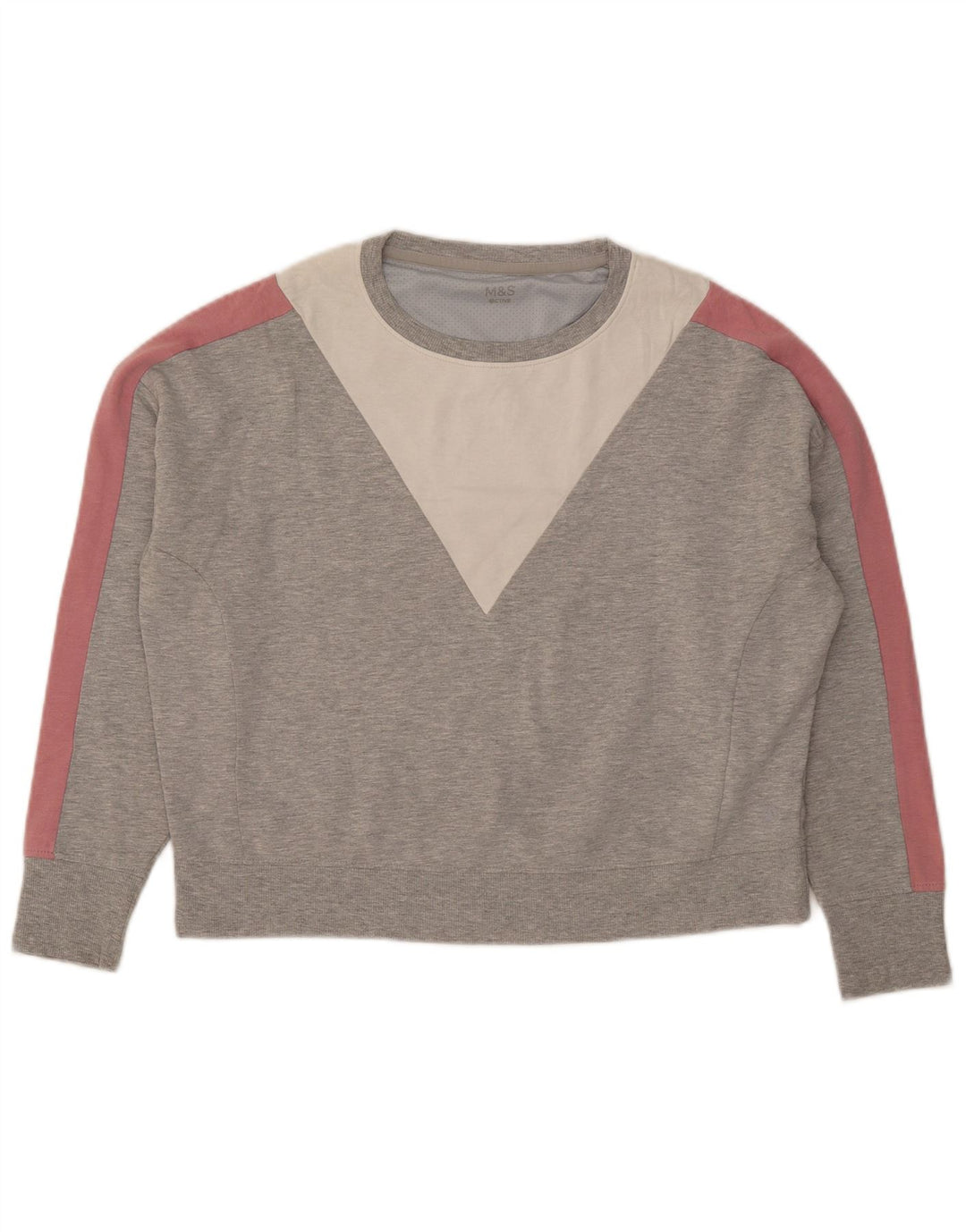 Marks & Spencer - Sudadera corta para mujer (talla 40), color gris medio