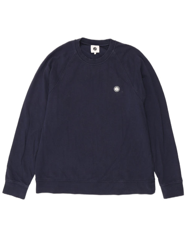 Pretty Green Sudadera Hombre Jumper XL Azul Marino Algodón