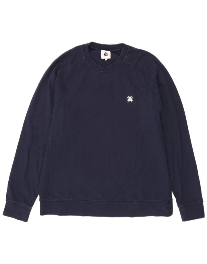 Pretty Green Sudadera Hombre Jumper XL Azul Marino Algodón