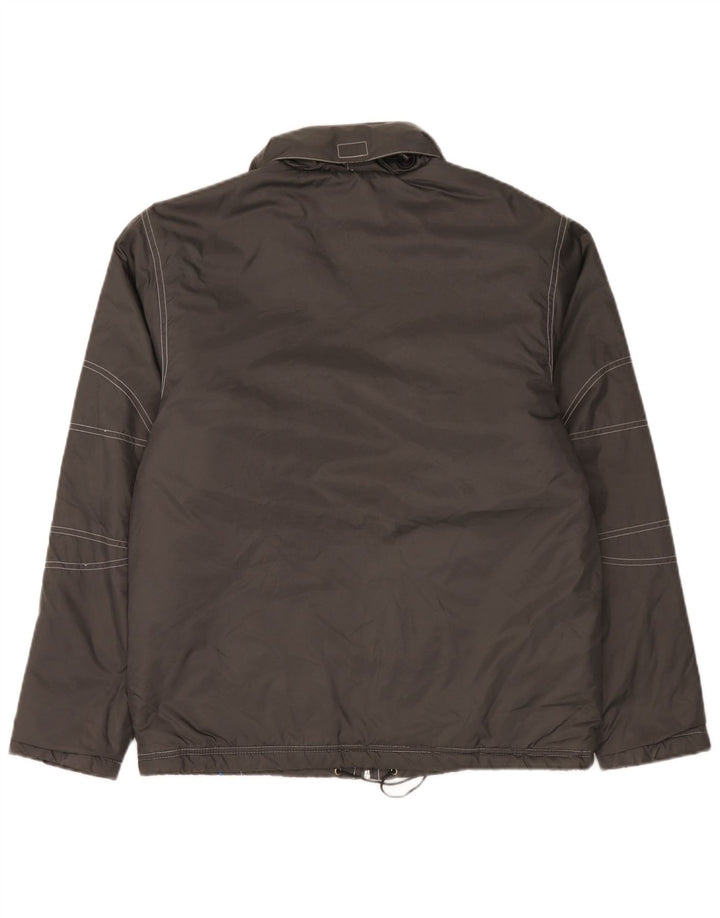 Umbro Chaqueta acolchada con capucha para hombre UK 36 Small Grey Nylon