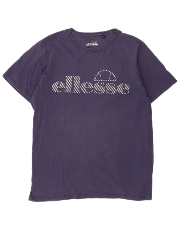 Ellesse - Camiseta gráfica para hombre, talla pequeña, azul marino