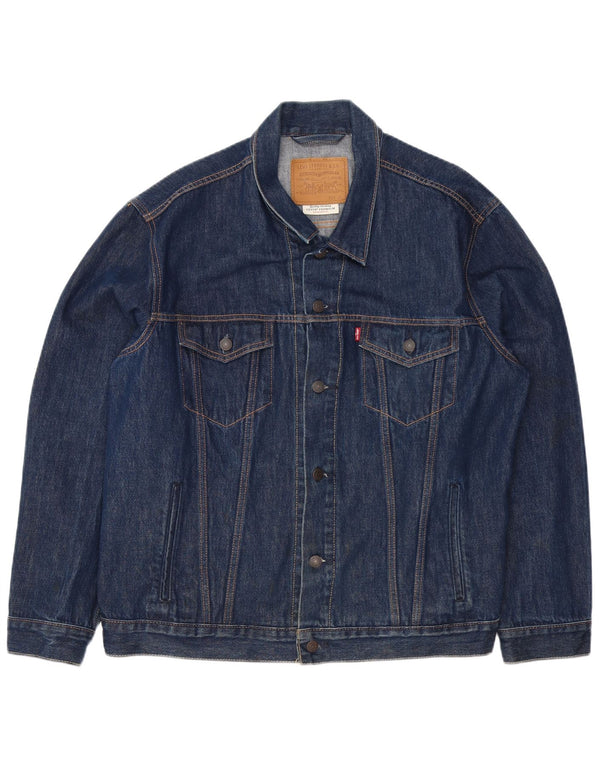 LEVI'S Chaqueta vaquera para hombre UK 42 XL Algodón azul marino