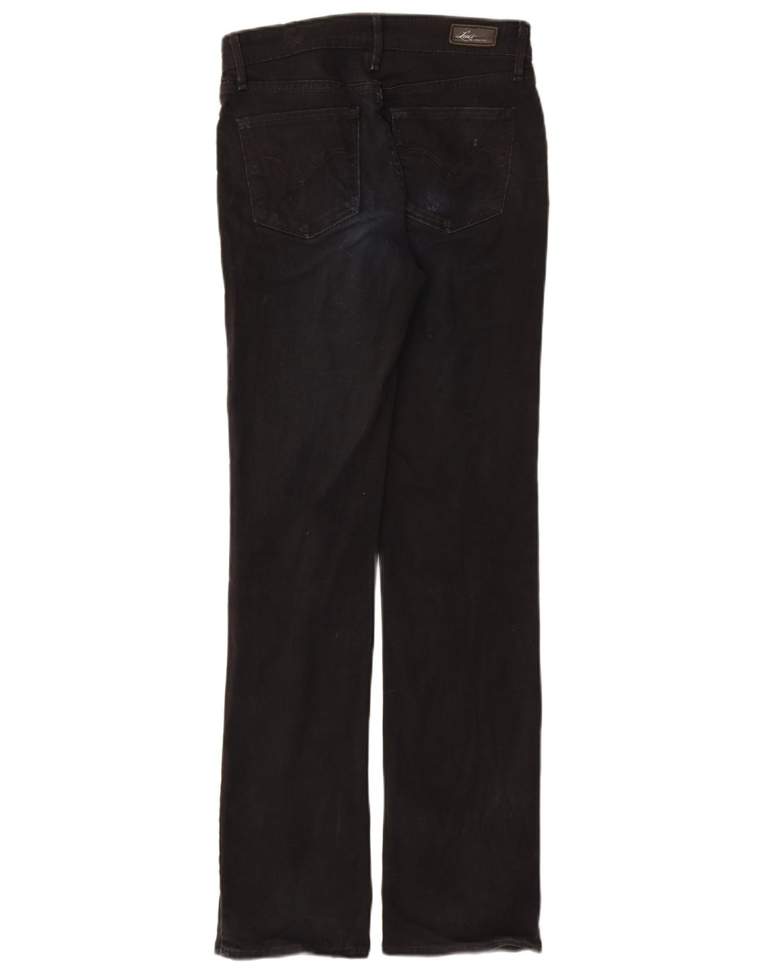 LEVI'S Vaqueros rectos de corte clásico Demi Curve para mujer W26 L32 Negro