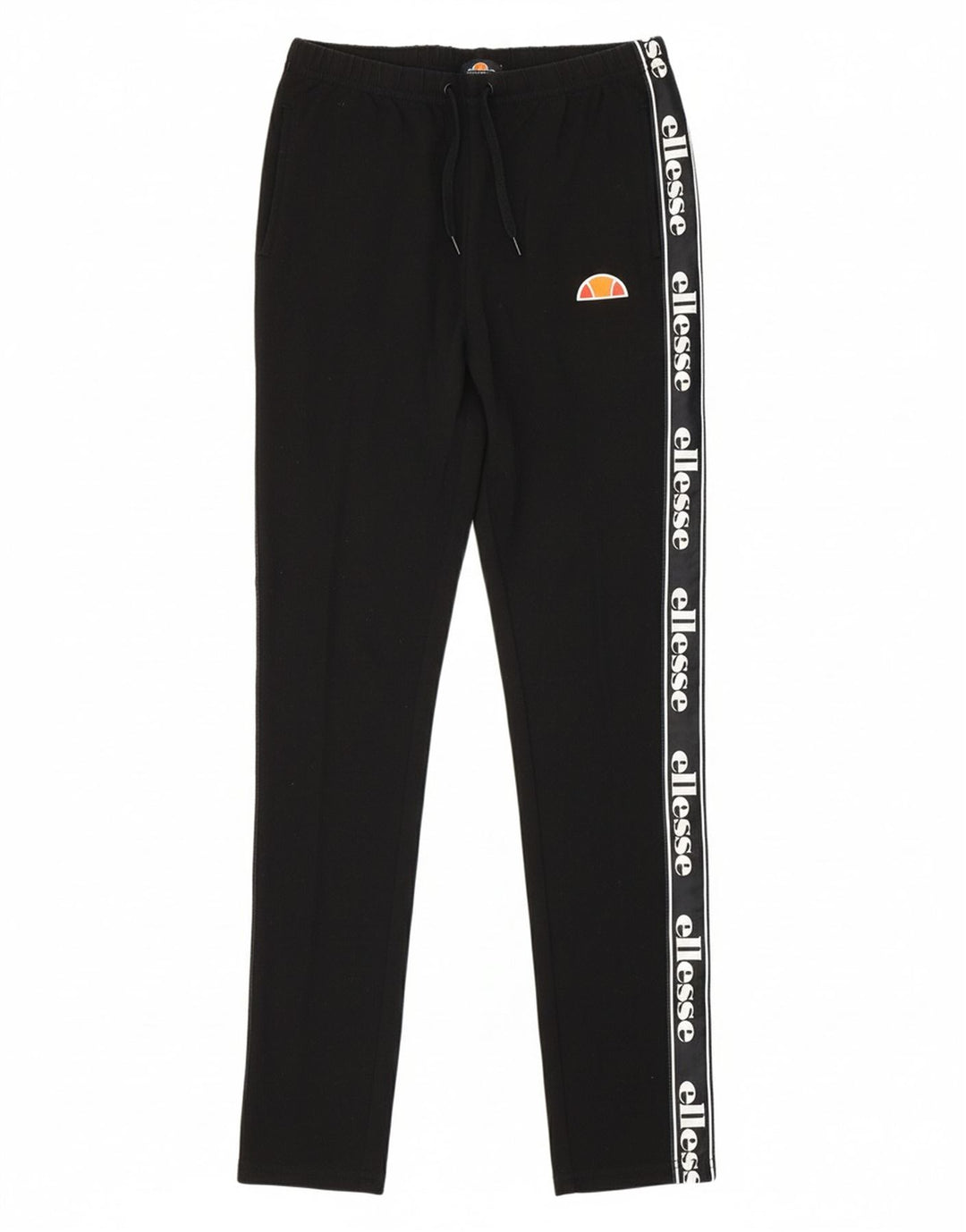 ELLESSE Womens Graphic Leggings UK 10 Small  Black Cotton