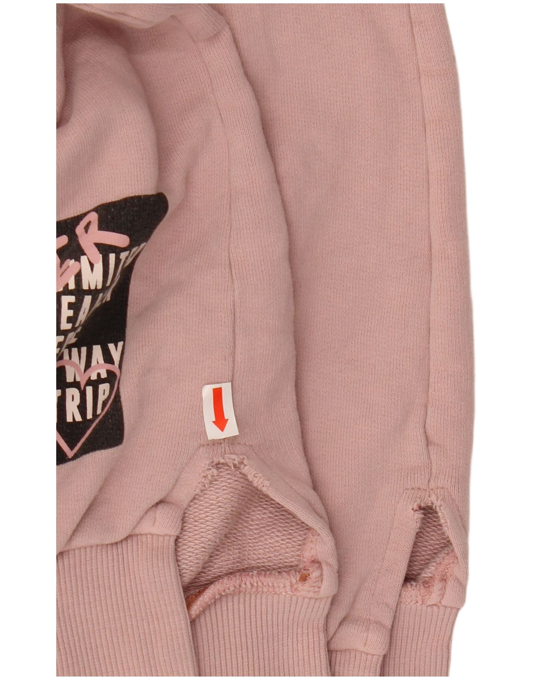 BENETTON Sudadera gráfica para mujer Jumper UK 46 Large Pink