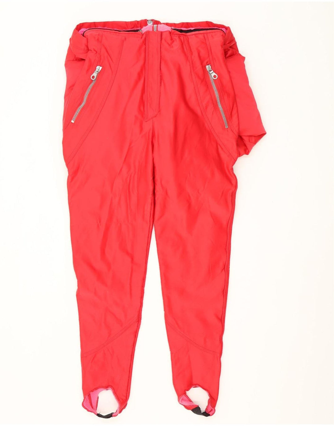 Mono de esquí vintage para mujer Reino Unido 12 Rojo medio