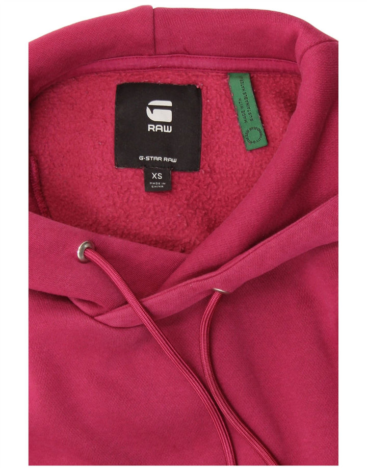 G-STAR Jersey con capucha extragrande para mujer UK 6 XS Algodón burdeos