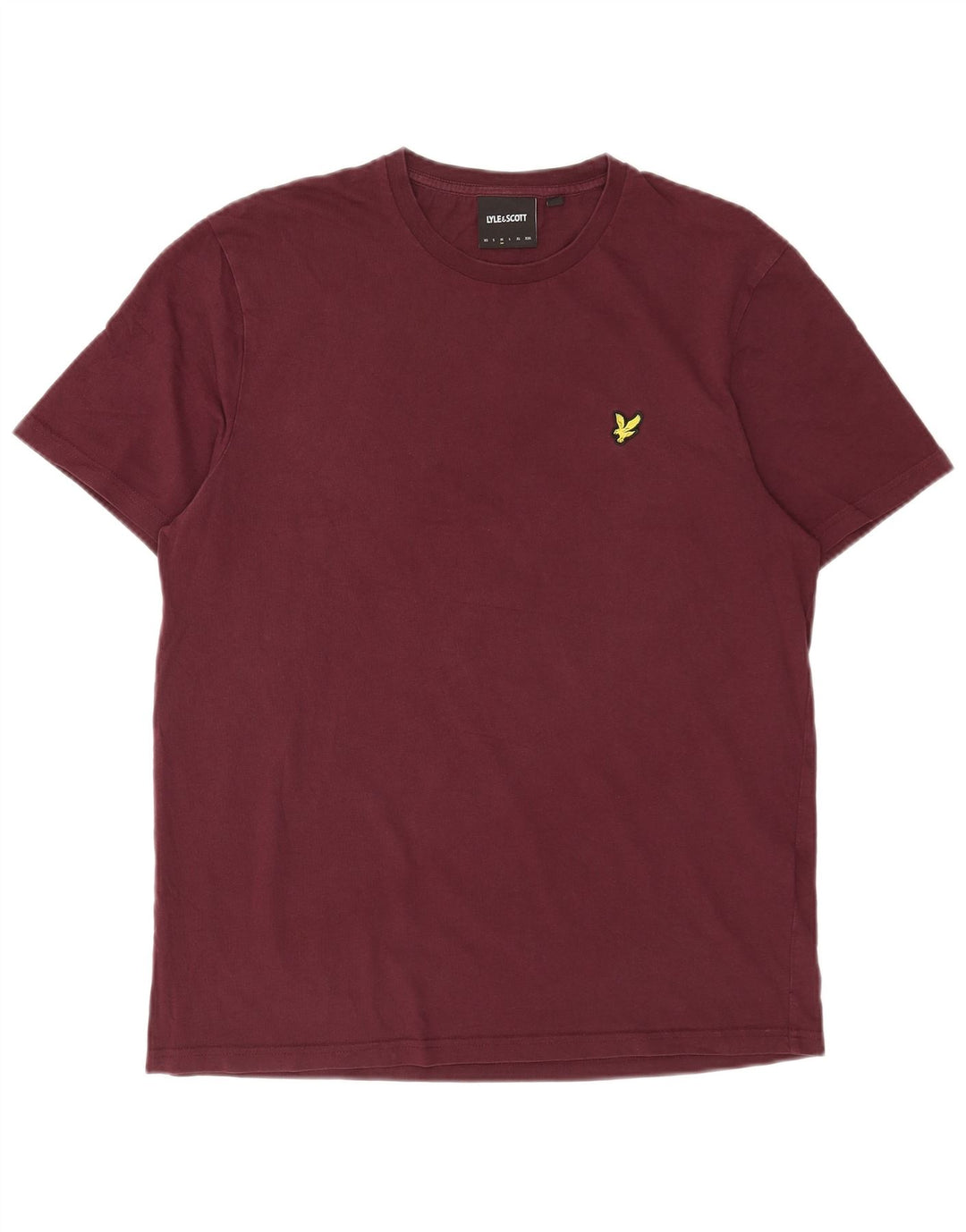 Lyle & Scott Camiseta para hombre Top Medium Granate Algodón
