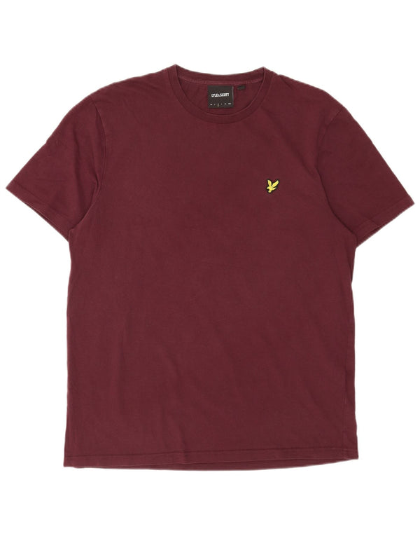 Lyle & Scott Camiseta para hombre Top Medium Granate Algodón