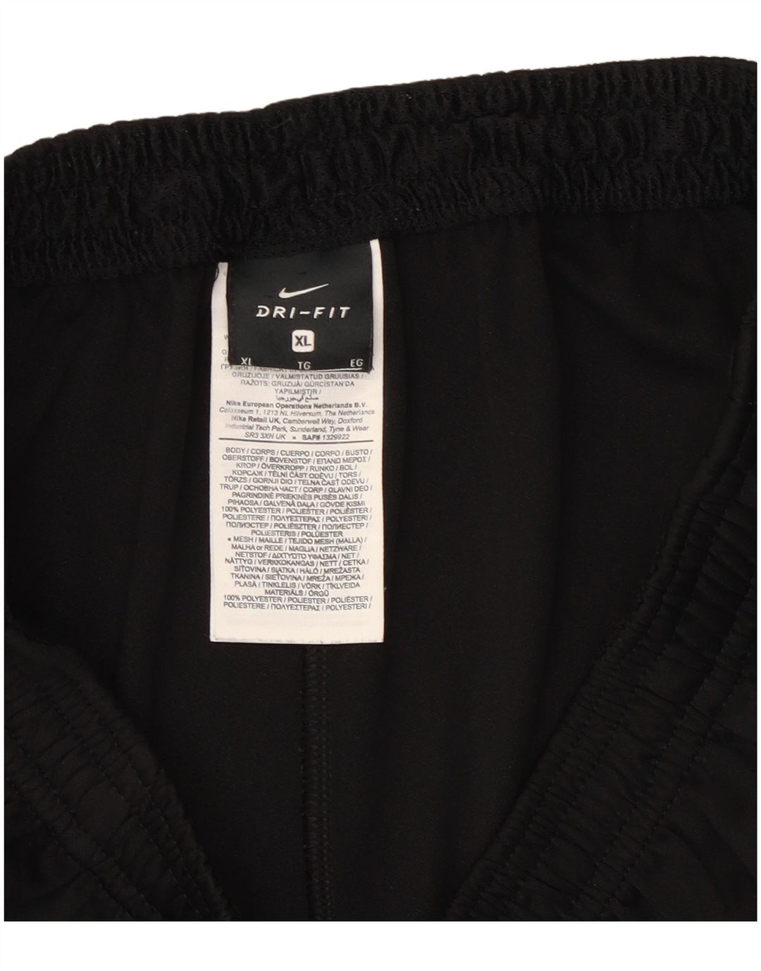 Pantalón de chándal Nike Hombre XL Negro Colorblock Poliéster