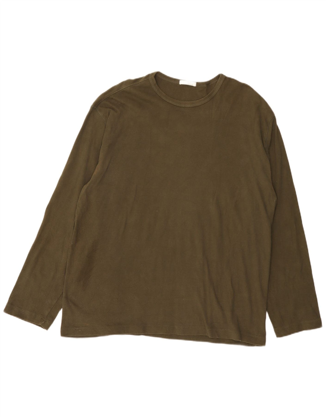 Marks & Spencer - Camiseta de manga larga para hombre, talla 2XL, algodón caqui