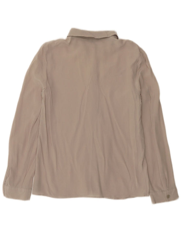 Emporio Armani Blusa para mujer UK 10 Small Gris